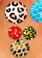 149 Cabochons dierenprint luipaard en slang, Hobby en Vrije tijd, Verzenden, Nieuw, Overige typen