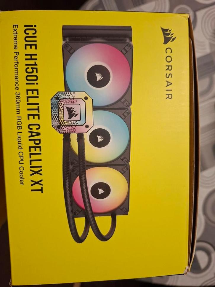 Corsair iCue H150i Elite Capellix XT — AIO 360 mm, Computers en Software, Computerkoelers, Zo goed als nieuw, Waterkoeling, Ophalen
