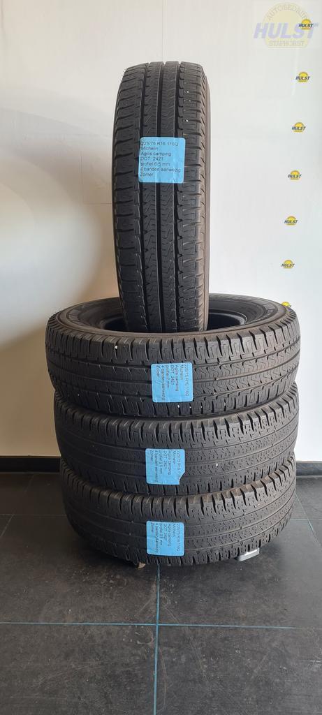 4 gebruikte Michelin banden 225/75 R16, Auto-onderdelen, Banden en Velgen, Band(en), Zomerbanden, 16 inch, 225 mm, Bestelwagen
