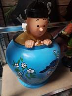 Statue de Tintin et Bobby en pot, Enlèvement, Tintin