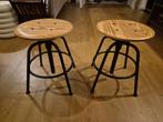 KULLABERG Tabouret, pin/noir réglable x2, Maison & Meubles, Tabourets de bar, Enlèvement, Comme neuf