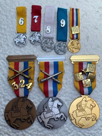 Medailles, LOT 8x Marche de L'Armee LUXEMBOURG, GR + Mini beschikbaar voor biedingen