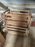 2 Zeer unieke Grote Oude Franse Fruitkisten inklapbaar, Huis en Inrichting, Woonaccessoires | Kisten, Gebruikt, 100 tot 150 cm