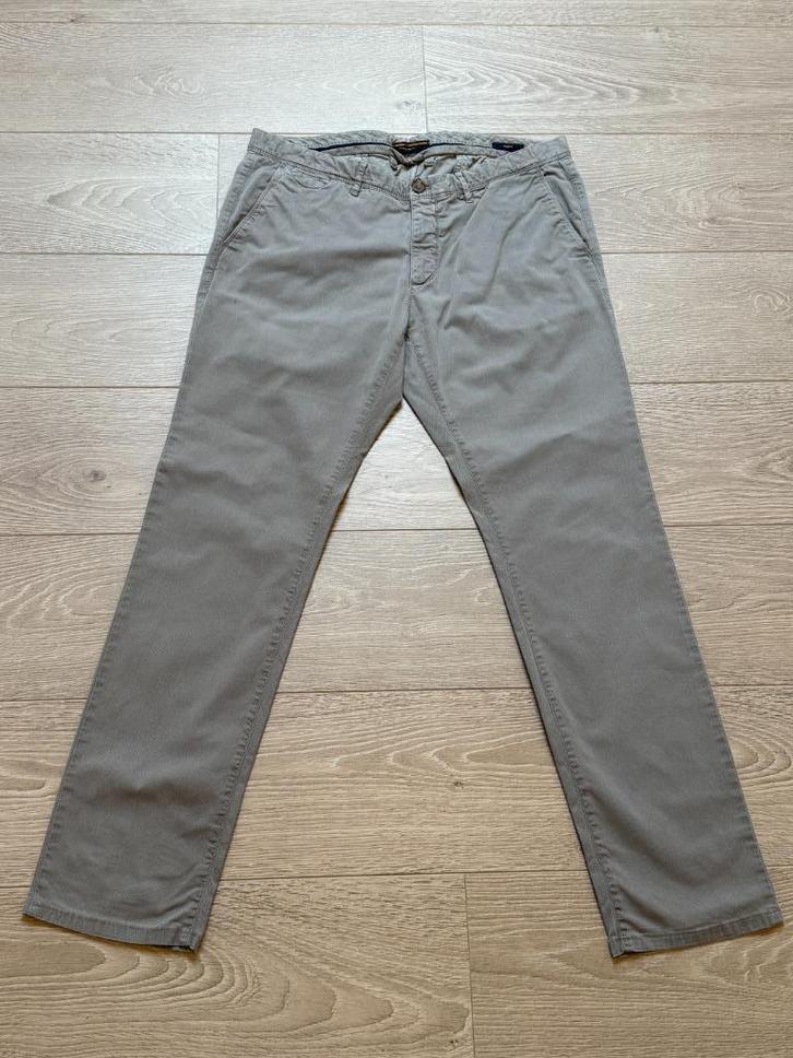 Cementkleurige herenbroek Zilton (maat 38), Kleding | Heren, Broeken en Pantalons, Gedragen, Overige maten, Grijs, Ophalen of Verzenden