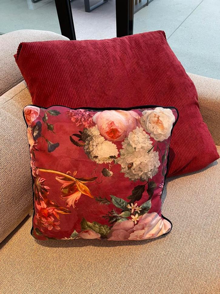 4 sierkussens burghundi rood, Huis en Inrichting, Woonaccessoires | Kussens, Rood, Ophalen