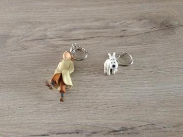 Porte-clés Tintin et Bobby (4-7 cm)