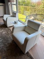 2 sièges en cuir blanc de la marque Marinelli, 75 à 100 cm, Moins de 150 cm, Banc droit, Une personne