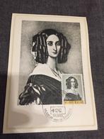 Briefkaart met stempel en zegel Louise-Marie D'orleans, Postzegels en Munten, Ophalen of Verzenden, Briefkaart