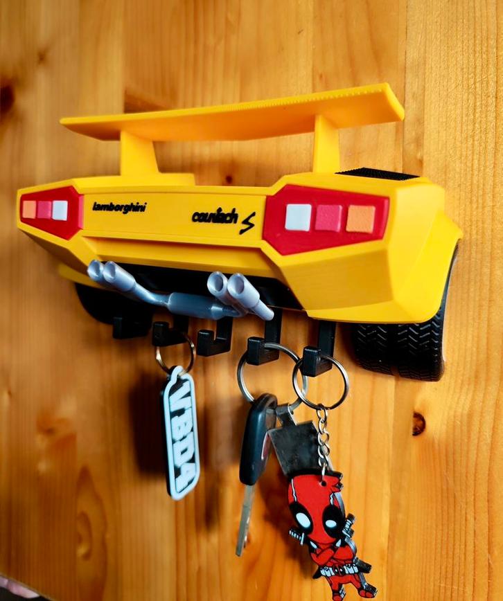 Porte-clés mural Lamborghini Countach, Huis en Inrichting, Woonaccessoires | Wanddecoraties, Zo goed als nieuw, Ophalen of Verzenden