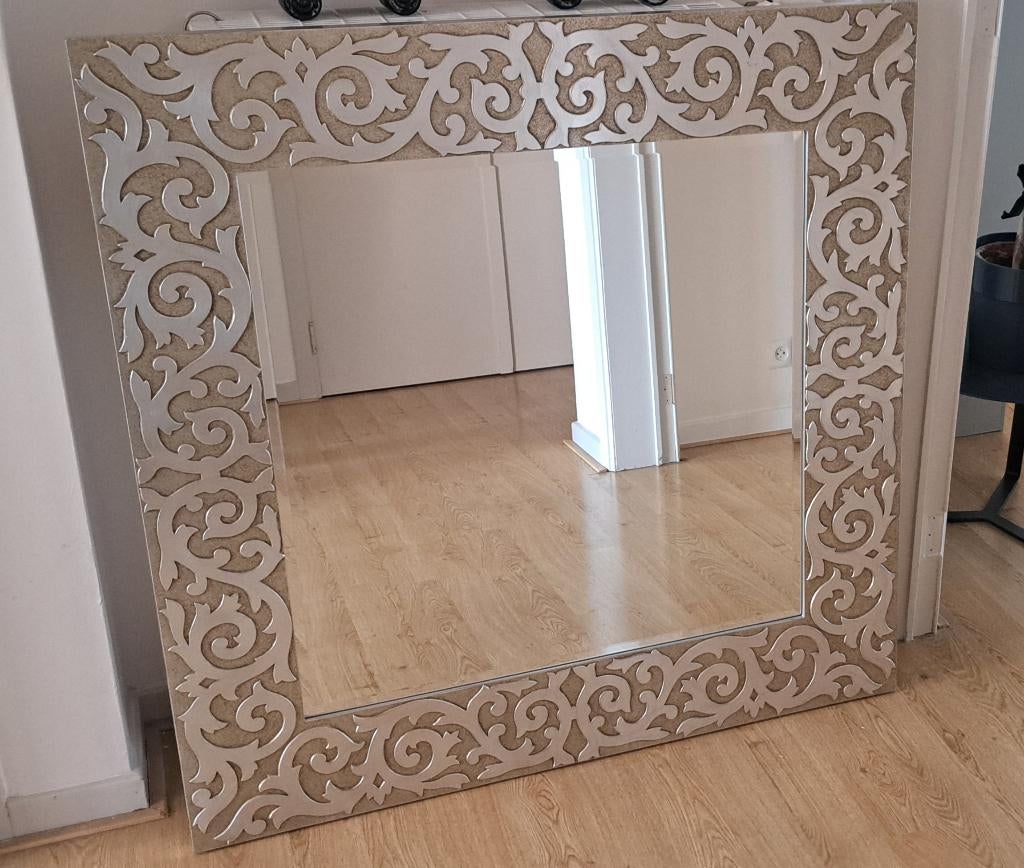 Spiegel Deknudt, Antiek en Kunst, Antiek | Spiegels, Ophalen, Vierkant, 100 tot 150 cm, 100 tot 150 cm