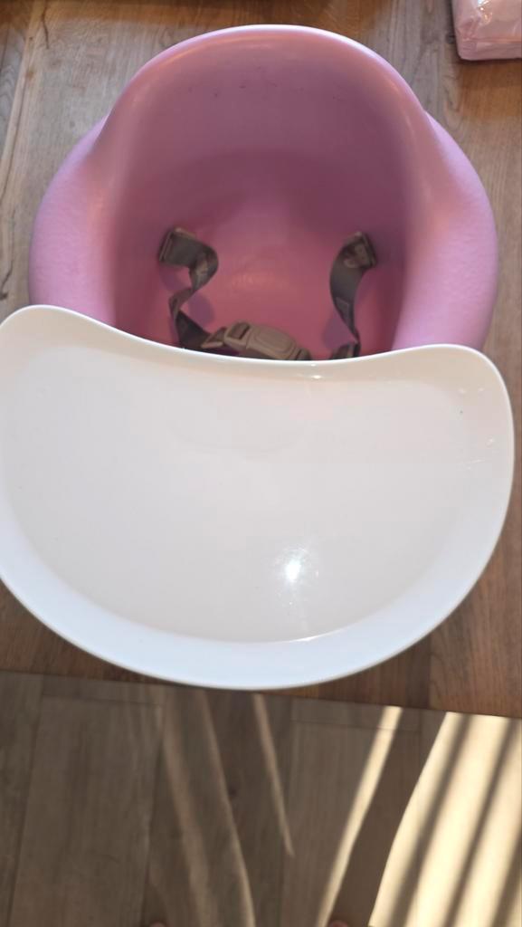 Bumbo Floor Seat + Play Tray (Roze) - Complete Set!, Kinderen en Baby's, Kinderstoelen, Ophalen of Verzenden