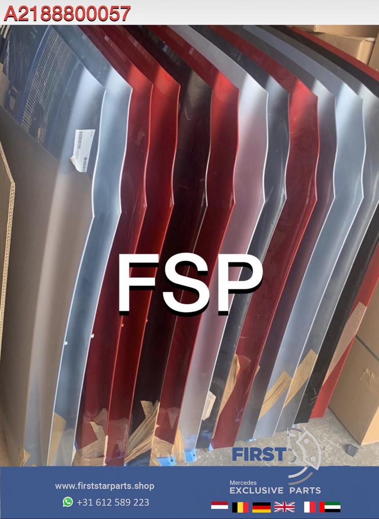 A2188800057 W218 X218 CLS KLASSE MOTORKAP ORIGINEEL Mercedes, Utilisé, -, Capot moteur, Avant