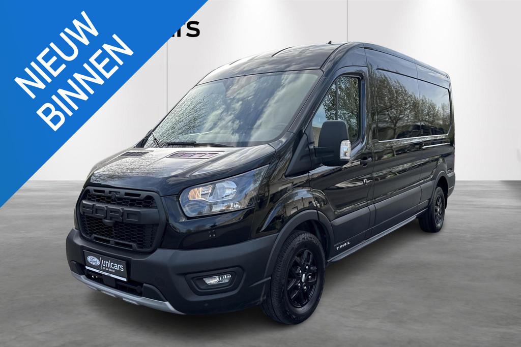 Ford Transit 350L 2.0TD 170pk 125kW M6 Trail, Auto's, Bestelwagens en Lichte vracht, Bedrijf, Te koop, Airconditioning, Climate control