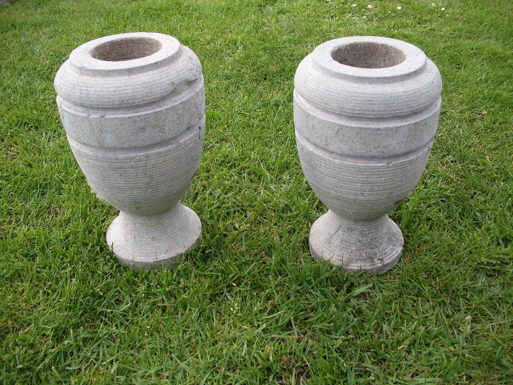 arduinen   tuinvaasjes blauwe steen, Ophalen, Gebruikt