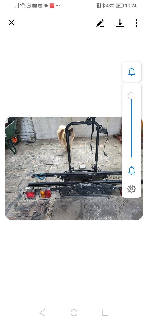 Fietsendrager voor 2 fietsen, Ophalen, 2 fietsen, Zo goed als nieuw, Trekhaakdrager