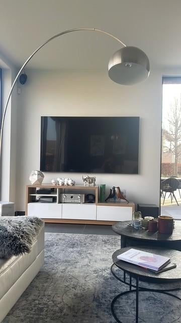 tv meubel, Ophalen, Gebruikt, 150 tot 200 cm, Eikenhout