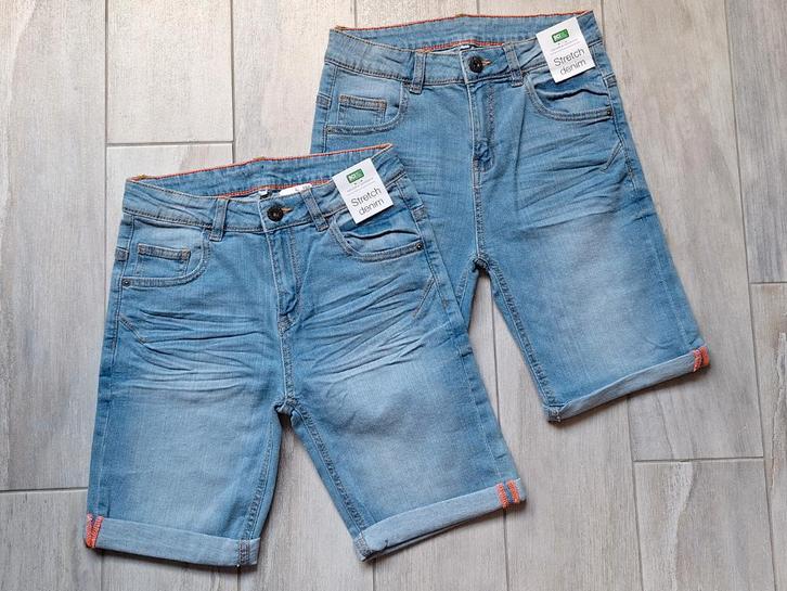 ★ M164 - Nieuwe korte jeansbroeken met label, Enfants & Bébés, Vêtements enfant | Taille 164, Neuf, Garçon, Pantalon, Enlèvement ou Envoi