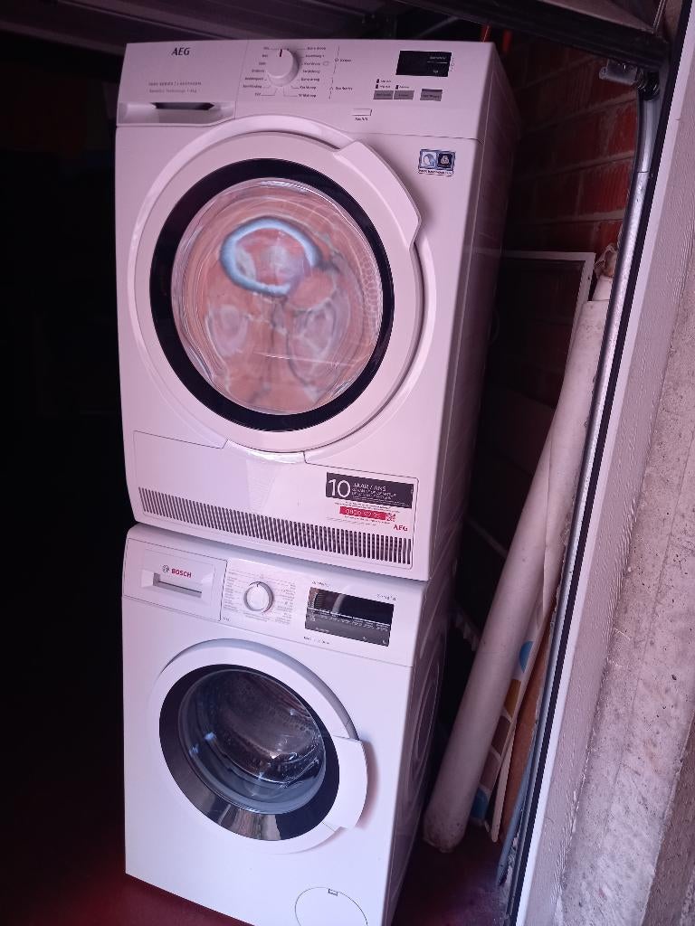 Machine à laver BOSCH 8kg A +++. Sèche linge AEG 8kg, Electroménager, Lave-linges séchants, Enlèvement, Comme neuf