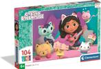 Gabby's Poppenhuis Puzzel - 104 st - Clementoni Legpuzzel, Ophalen of Verzenden, Meer dan 50 stukjes, Nieuw, 6 jaar of ouder