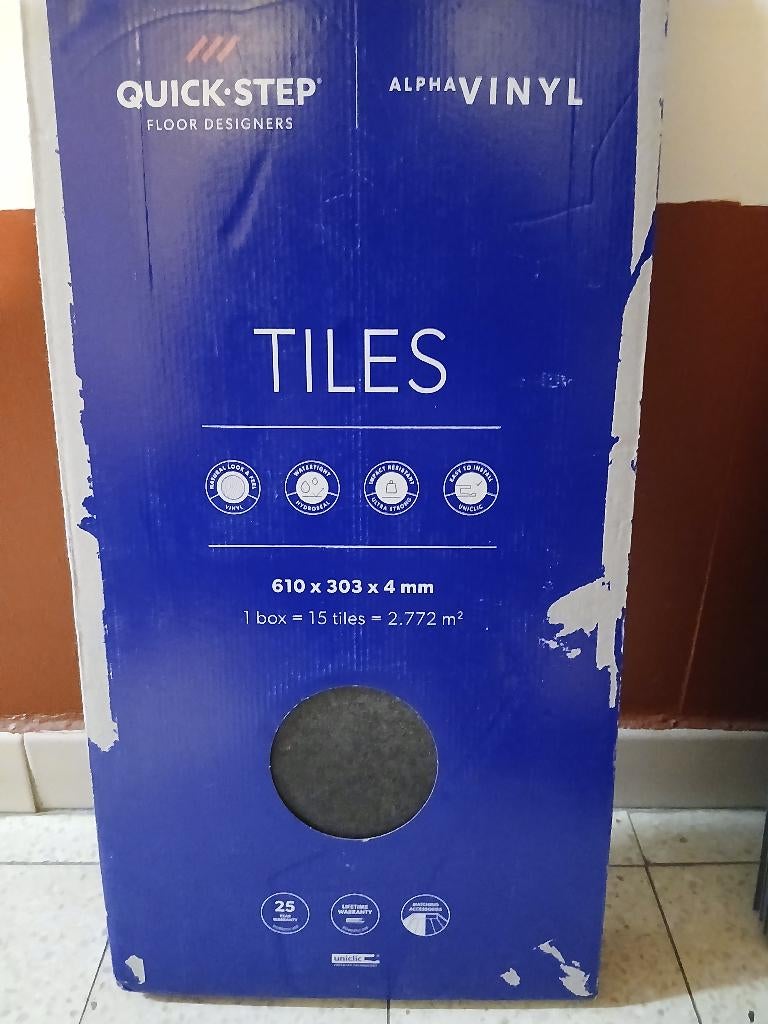 Quickstep vinyl tegels, Doe-het-zelf en Bouw, Ophalen, Kunststof, Overige typen, Nieuw