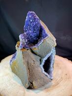 Uruguay Amethist Geode met meerdere kamers – uniek stuk, Verzamelen, Ophalen of Verzenden, Mineraal