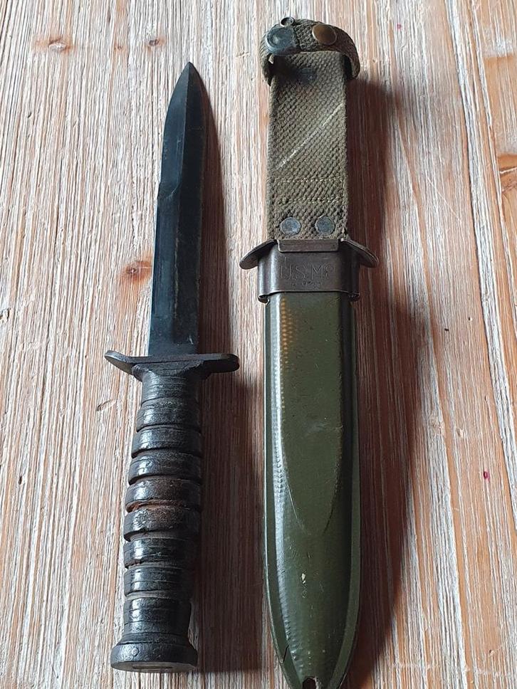 couteau usm3 camillus garde + fourreau usm8 court ww2, Collections, Objets militaires | Seconde Guerre mondiale, Enlèvement ou Envoi
