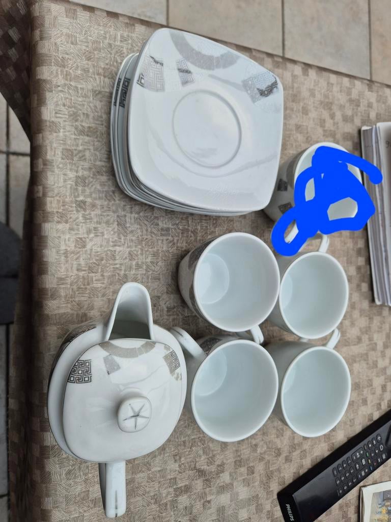 Karaz vintage porceleinen koffie set, Ophalen of Verzenden