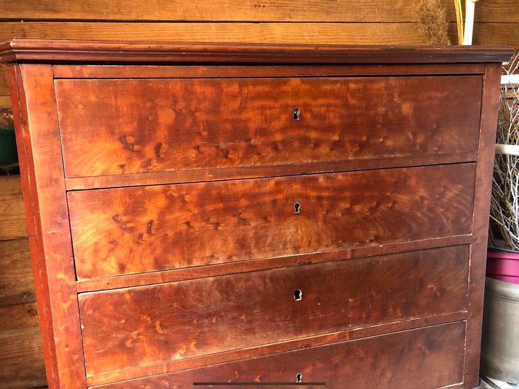 Acajou commode met laden, Enlèvement