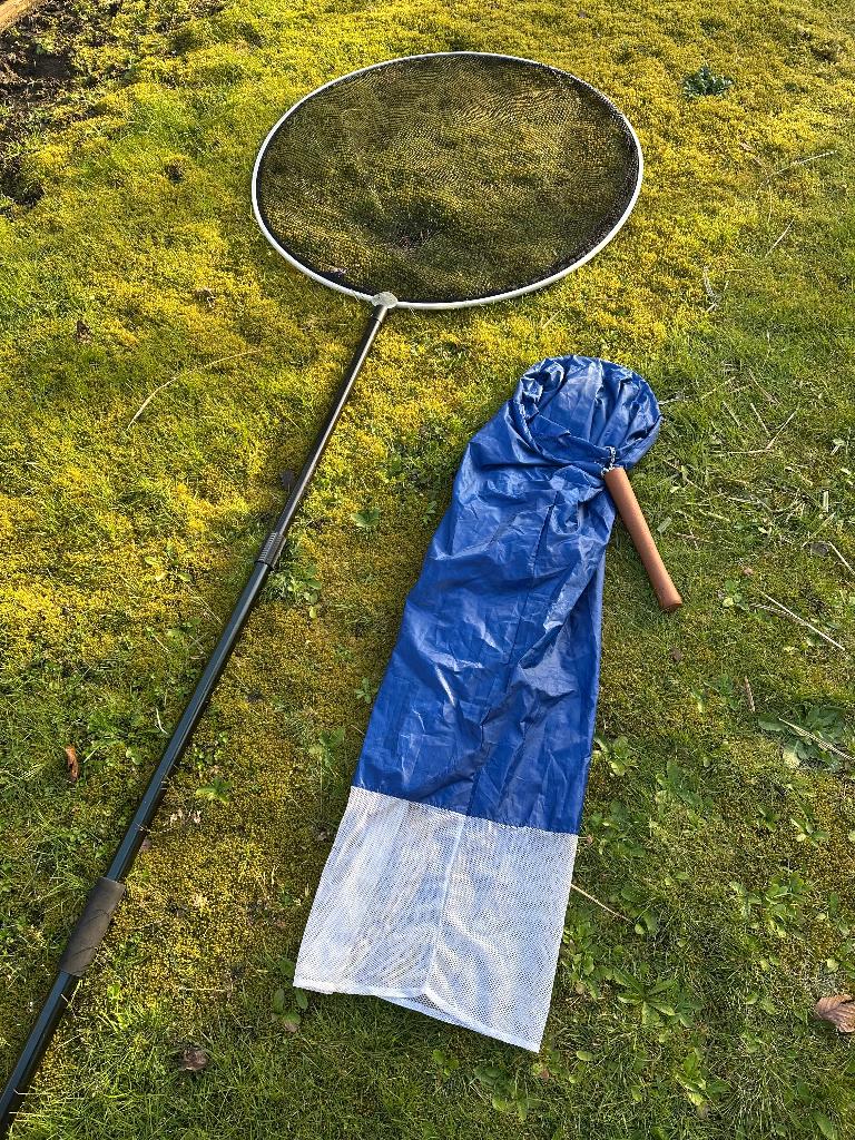 Schepnet voor kois en koisok, Jardin & Terrasse, Accessoires pour étangs, Enlèvement, Utilisé, Filet d'étang