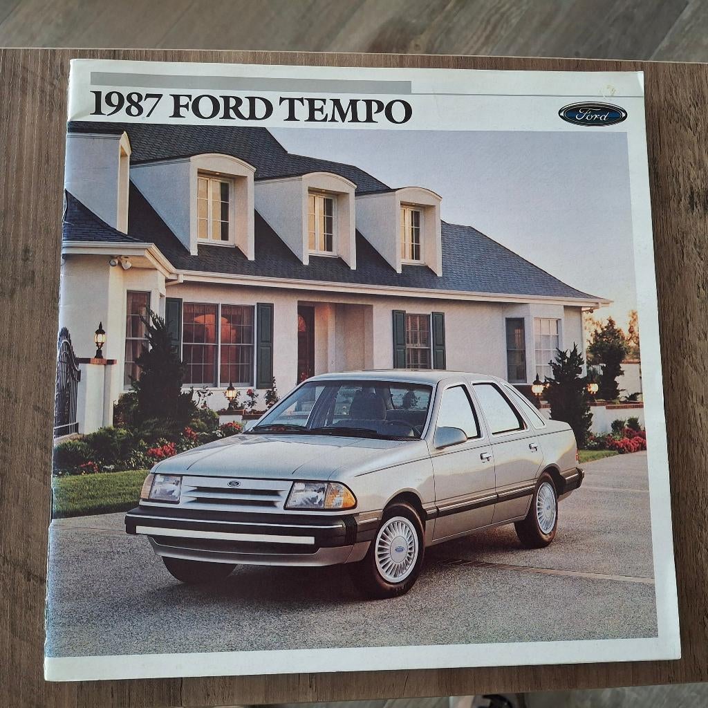 1987  FORD  TEMPO, Livres, Autos | Brochures & Magazines, Enlèvement ou Envoi, Neuf, Ford
