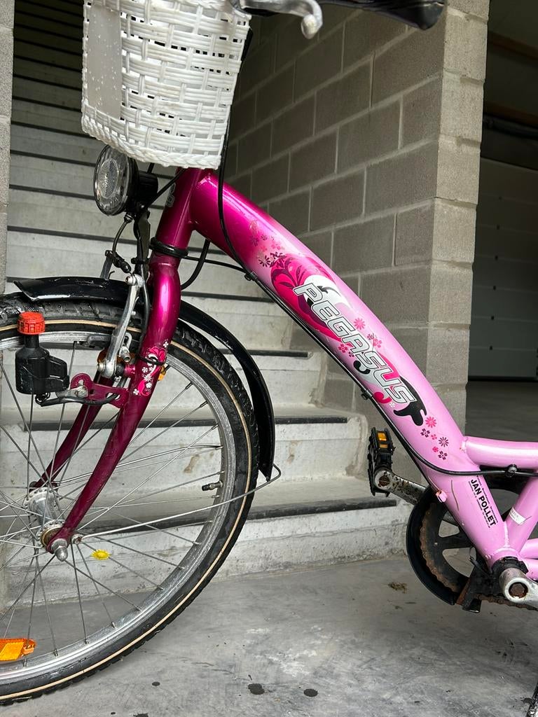 Roze fiets, Fietsen en Brommers, Fietsen | Meisjes, Ophalen