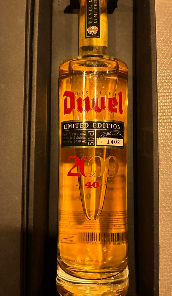 Bouteille exclusive numérotée de whisky Duvel de 2009, Collections, Enlèvement ou Envoi, Comme neuf
