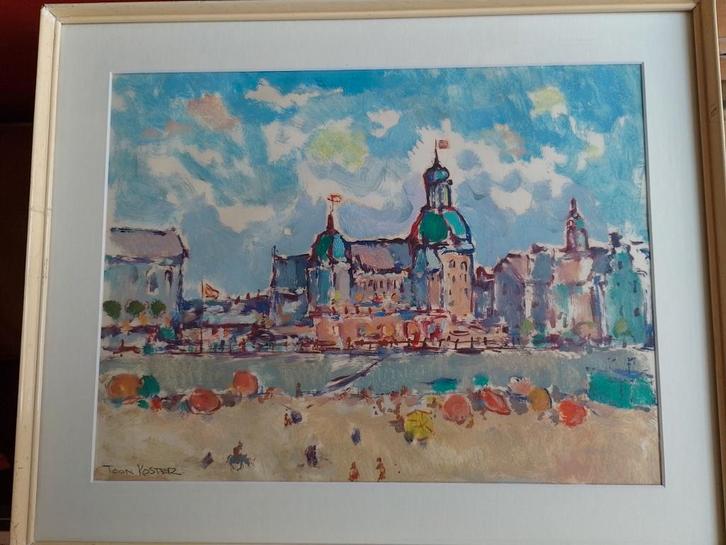 Toon Koster  1913 - 1939   Badplaats, Antiquités & Art, Art | Peinture | Classique, Envoi