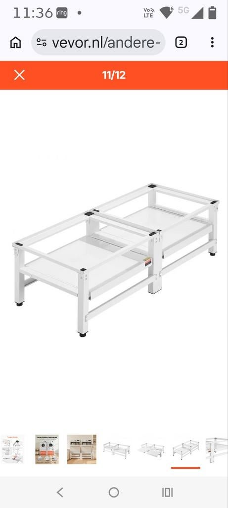 Wasmachine en droogkaststand, Ophalen