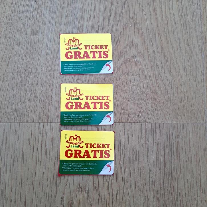 3 billets gratuits pour Bobbejaanland, Tickets & Billets, Loisirs | Parcs d'attractions, Trois personnes ou plus, Ticket ou Carte d'accès