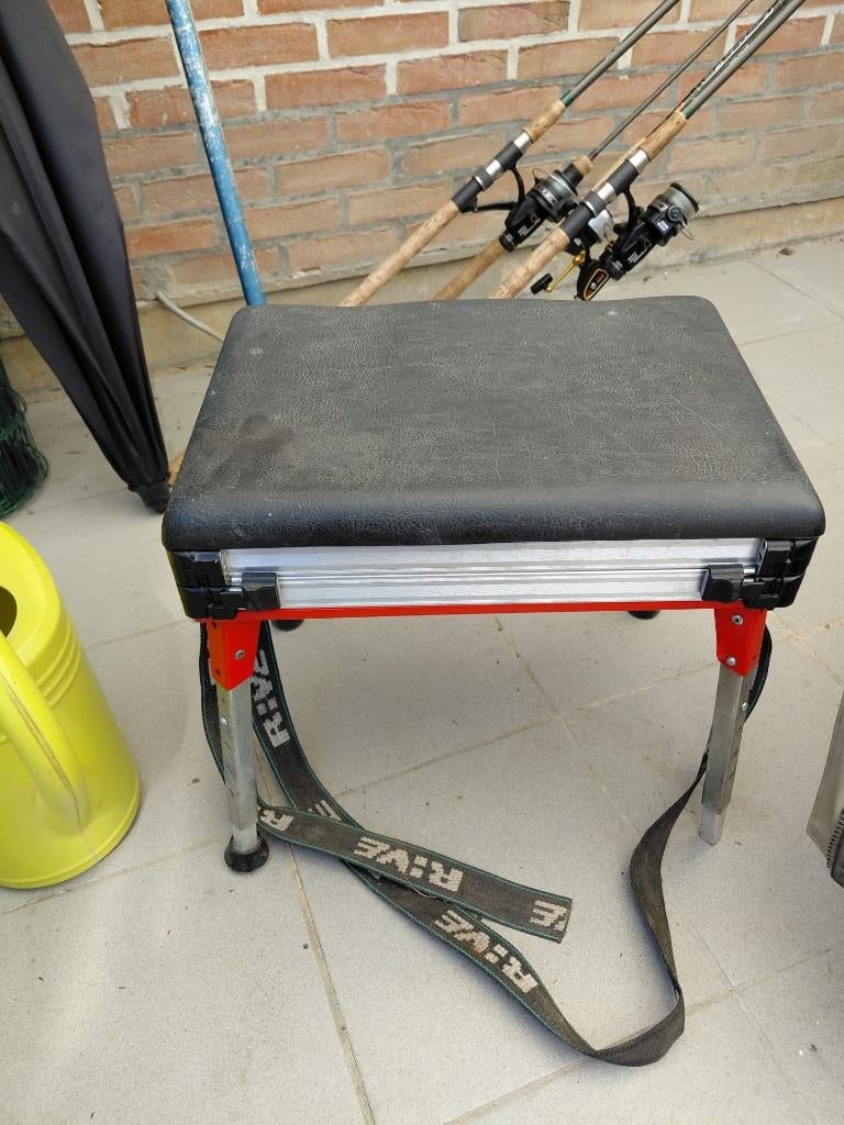 lot vismaterialen, Watersport en Boten, Hengelsport | Karpervissen, Gebruikt, Complete set, Ophalen