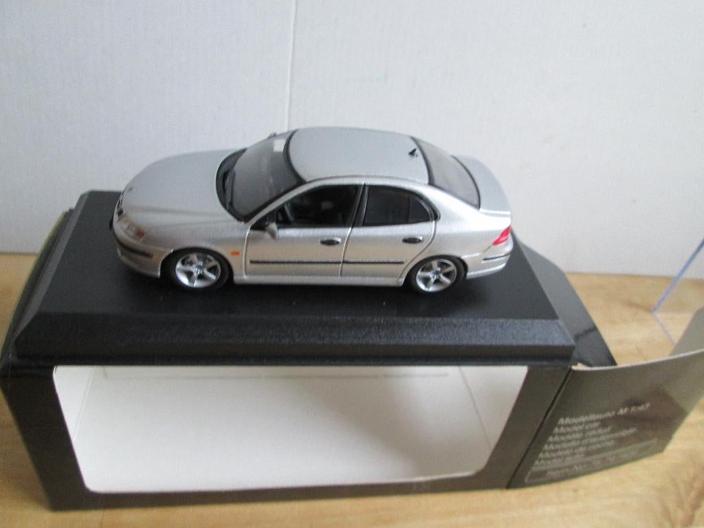 1:43 Saab 9-3 ca. 2002-11 orig.Werbemodell Saab Trollhätten, Hobby & Loisirs créatifs, Voitures miniatures | 1:43, Enlèvement ou Envoi
