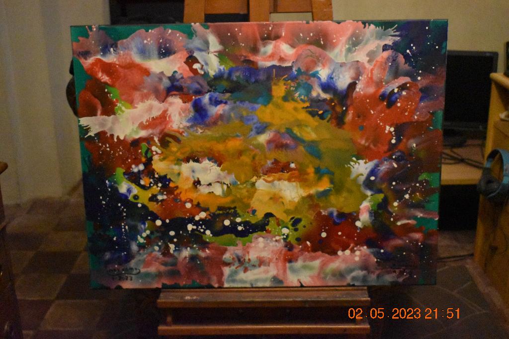 Serie nr. 27 over abstracte schilderijen, door joky kamo, Ophalen