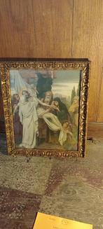 Chromolithographie Jozef Janssens-Cadre Doré, 40x46, n614, Enlèvement ou Envoi