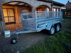 Dubbelas aanhangwagen 750kg met loofrek, Auto diversen, Aanhangers en Bagagewagens, Ophalen, Zo goed als nieuw