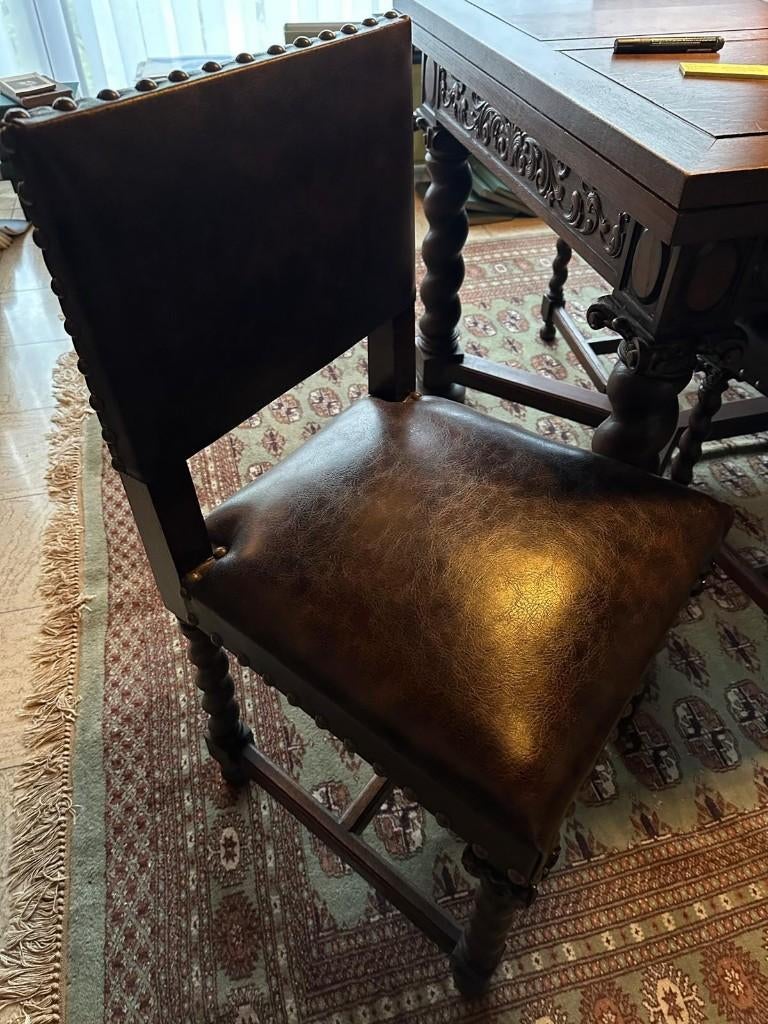 Chaises pour table de salle à manger, Enlèvement, Comme neuf, Brun, Cinq, Six Chaises ou plus