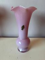 vintage roze opaline glazen vaas, Antiek en Kunst, Ophalen of Verzenden