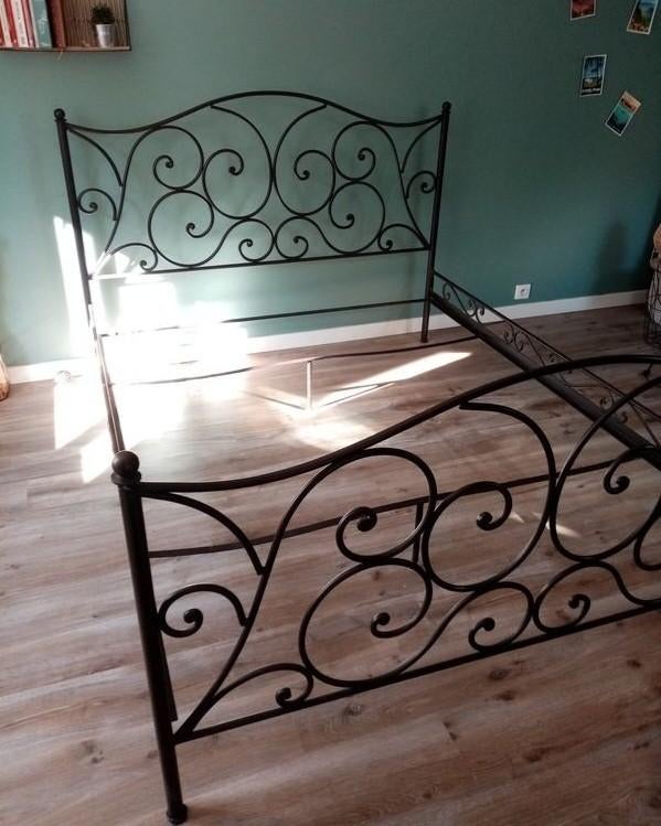 Maisons du Monde bed 160x200cm smeedijzer, Huis en Inrichting, Slaapkamer | Bedden, Ophalen