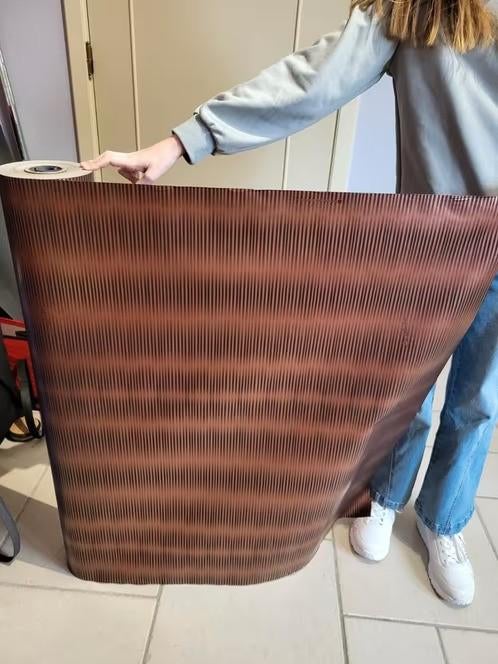 Grote rol luxe inpakpapier – Breedte 90cm – Koper/Bruin, Ophalen