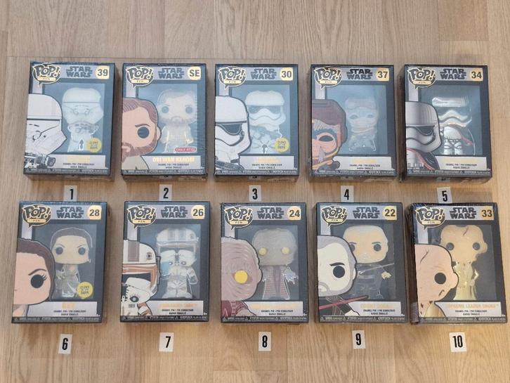 Star Wars Pop Pin Set Van 13 Stuks, Verzamelen, Star Wars, Nieuw, Overige typen, Ophalen of Verzenden