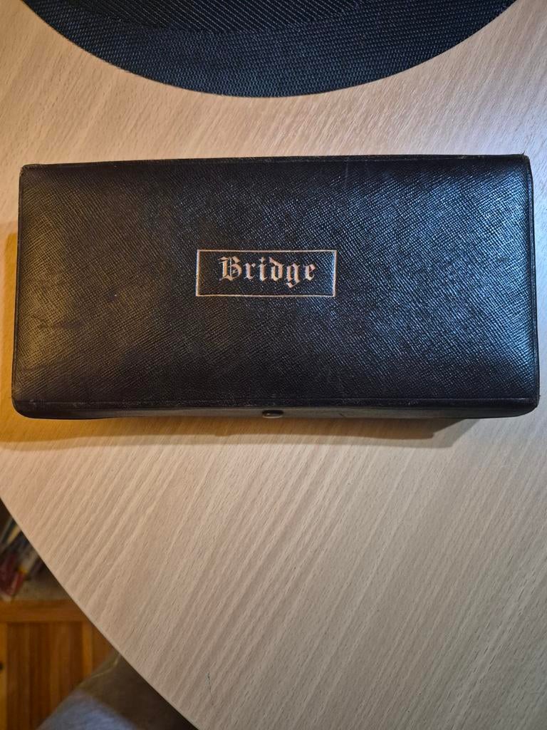 Coffret Bridge vintage complet – 2 jeux de cartes, Enlèvement ou Envoi