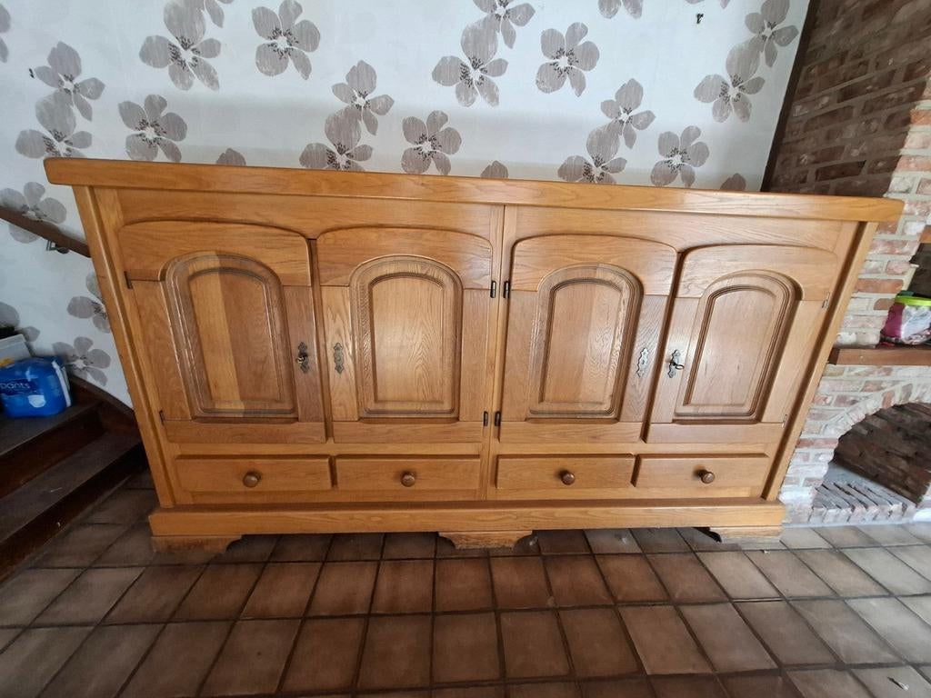 2 armoires en chêne, Antiquités & Art, Antiquités | Meubles | Lits, Enlèvement