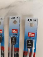 Breinaalden PRYM. 4mm/40 cm. NIEUW., Hobby en Vrije tijd, Breien en Haken, Ophalen