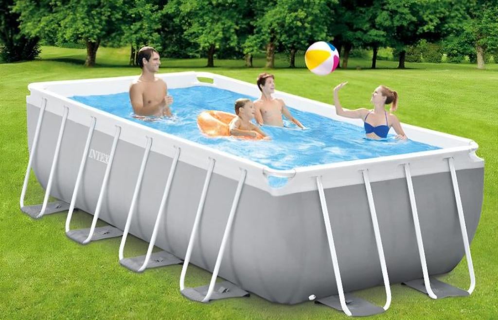 piscine Intex 400x200 avec filtre et pompe à chaleur, Enlèvement, Utilisé, Autres types