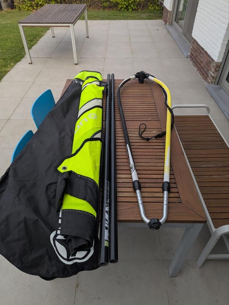 Windsurf zeiltje 3.5m Unifiber kinderen, Watersport en Boten, Windsurfen, Zeil, Ophalen